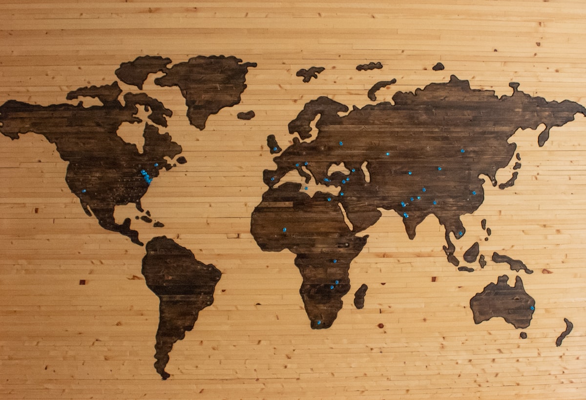 Globe on a desk
